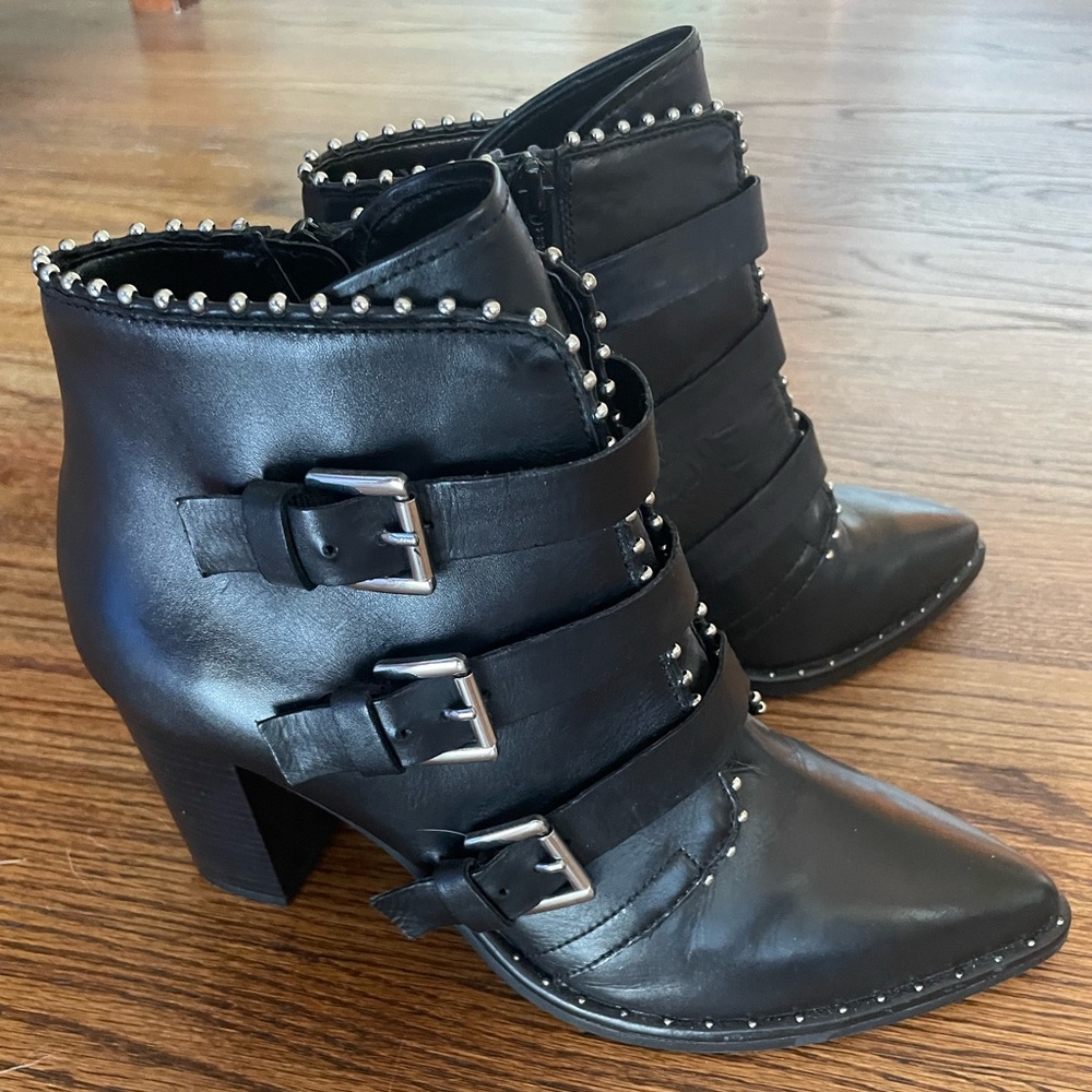 Steve Madden Leather Studded Boots